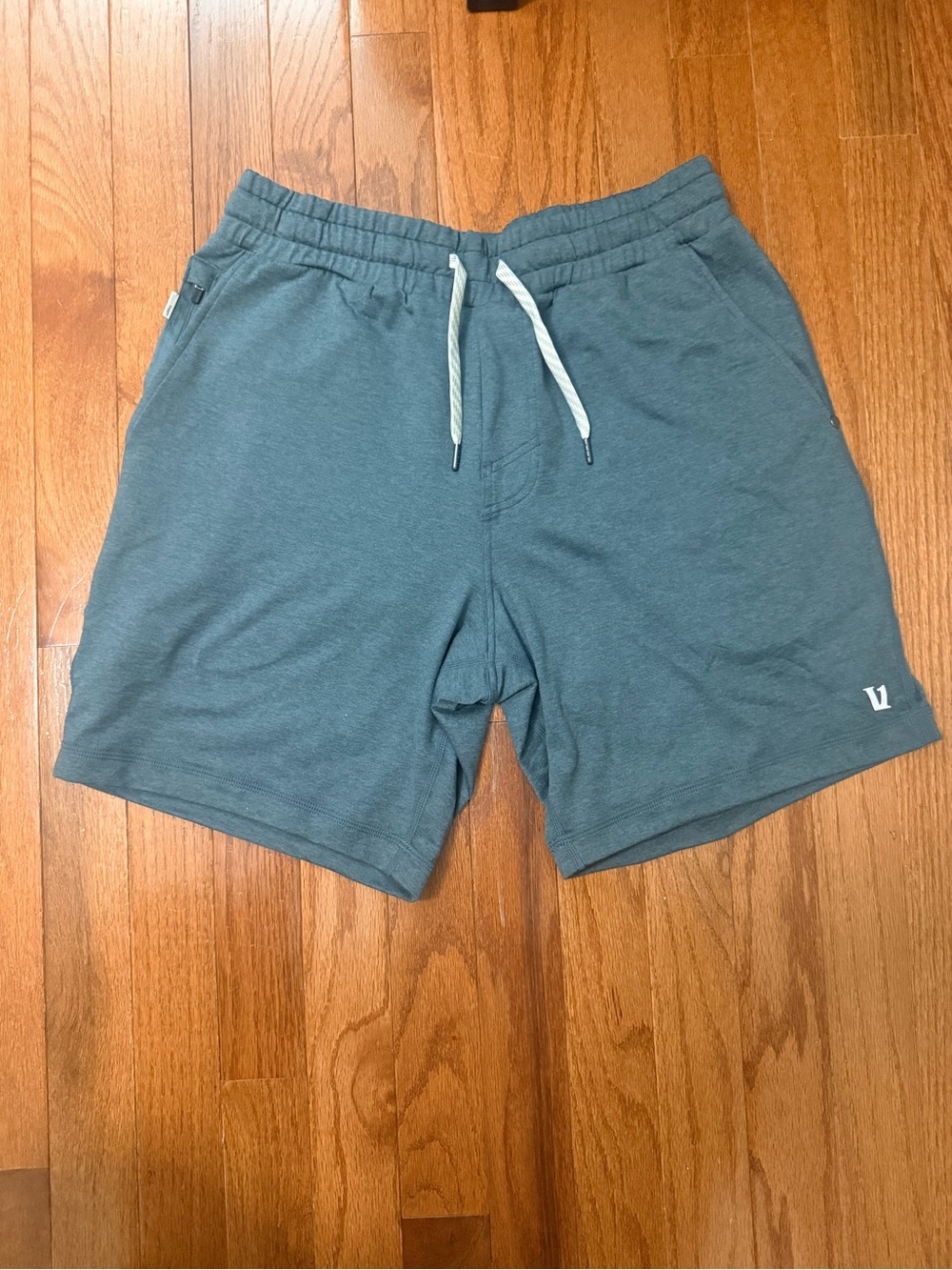Vuori Slate Blue Athletic Drawstring Shorts